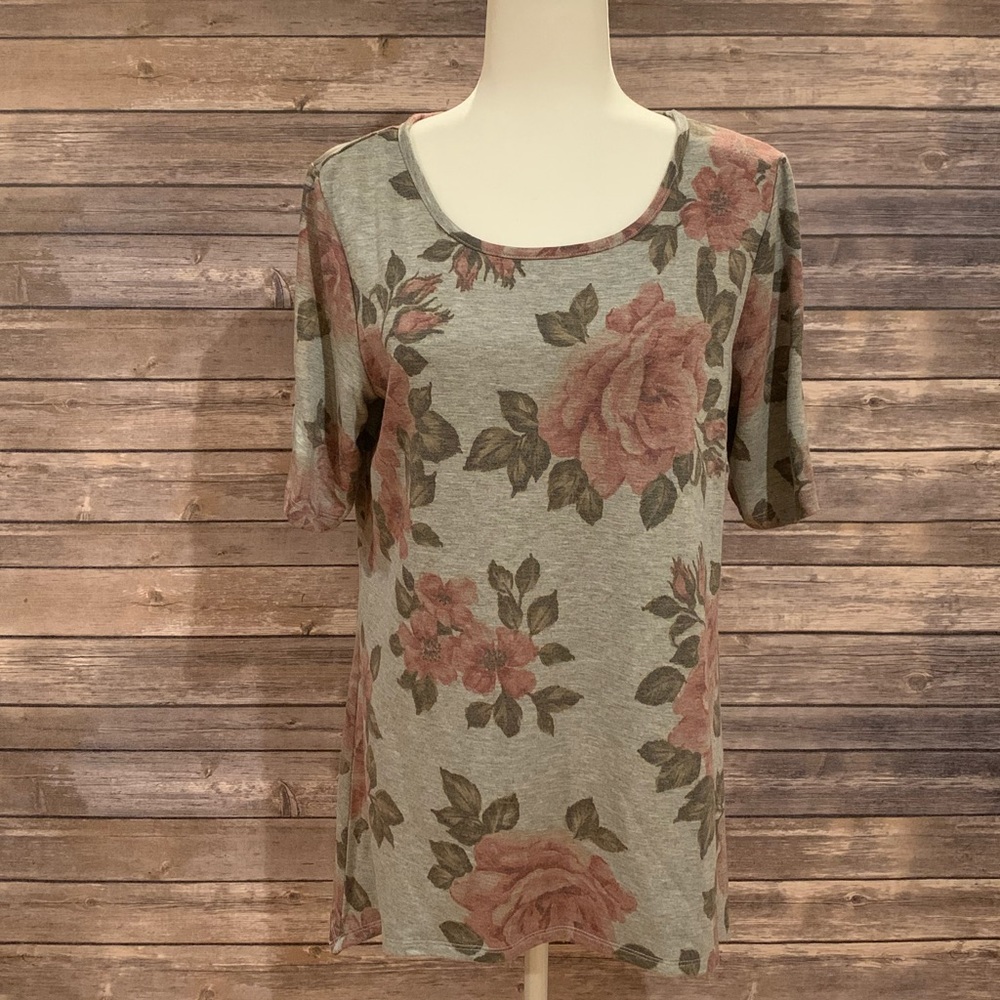 APT.9 Grey Floral tunic